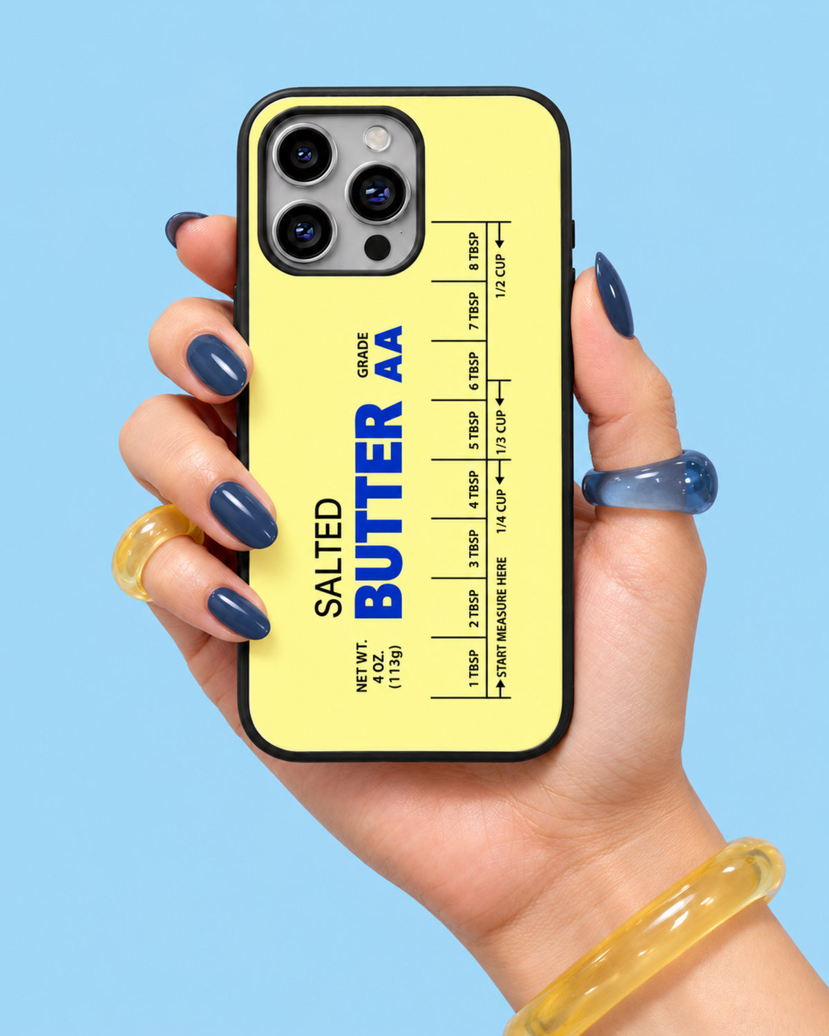 Salted Butter Quote Glass Phone Case