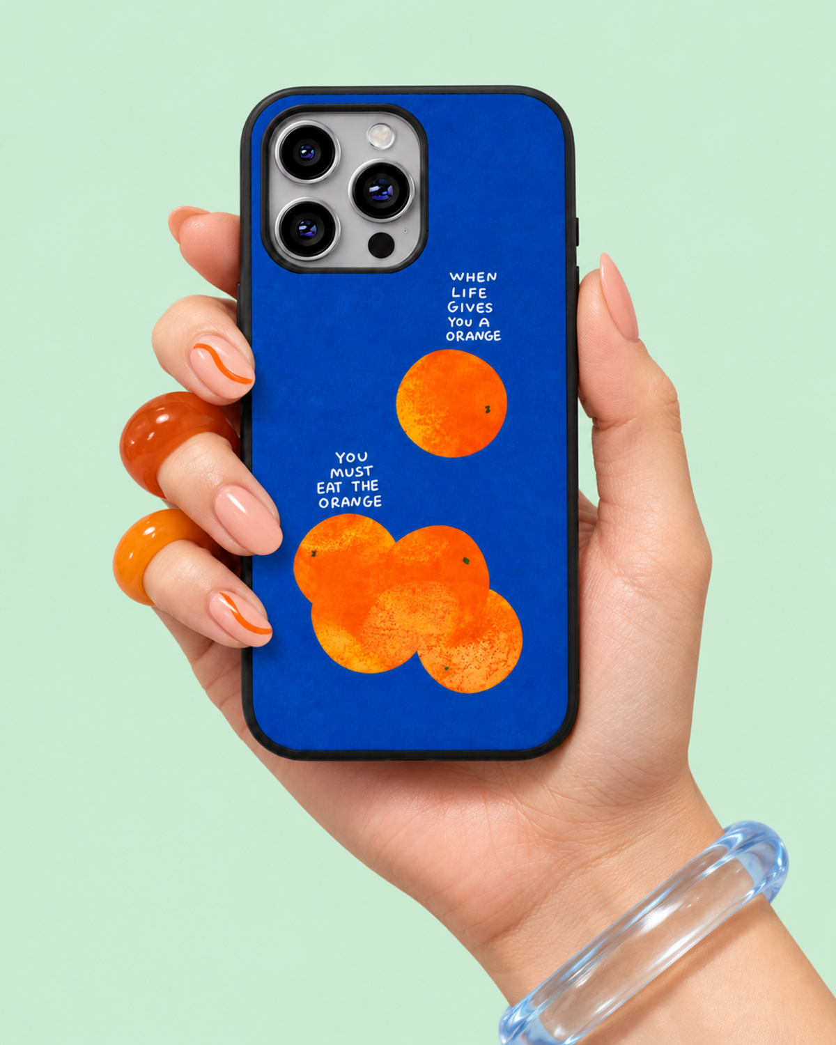 When Life Gives You An Orange Glass Phone Case