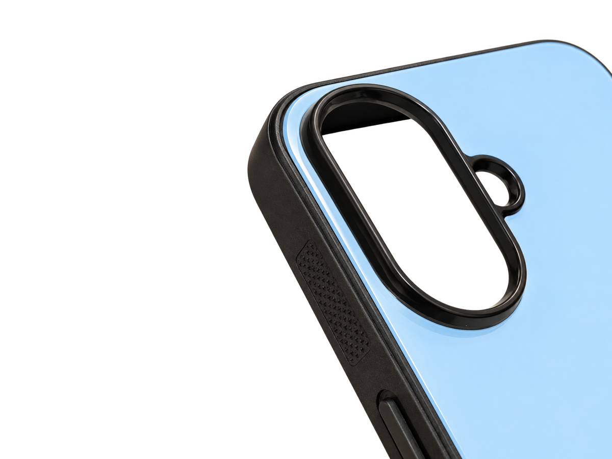 Raised camera edge detail of The Whimsy Lab phone case